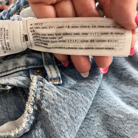 Abercrombie & Fitch The Dad High Rise Jeans Curve Love Size 27 - Picture 9 of 9